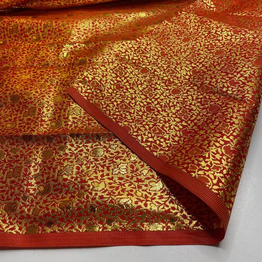 All Dolled Up - Synthetic Woven - Orange/Gold Floral - 3.1M Bundle