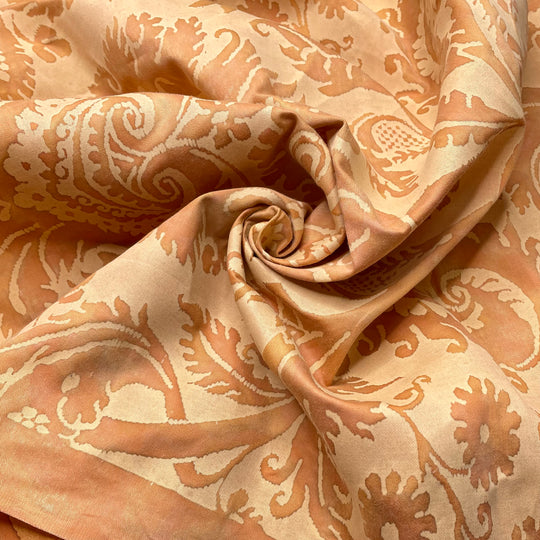 Apricot Marmalade - Cotton Woven - Orange Damask - 4.2M Bundle