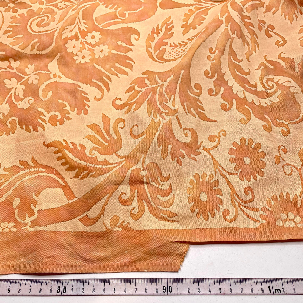 Apricot Marmalade - Cotton Woven - Orange Damask - 4.2M Bundle