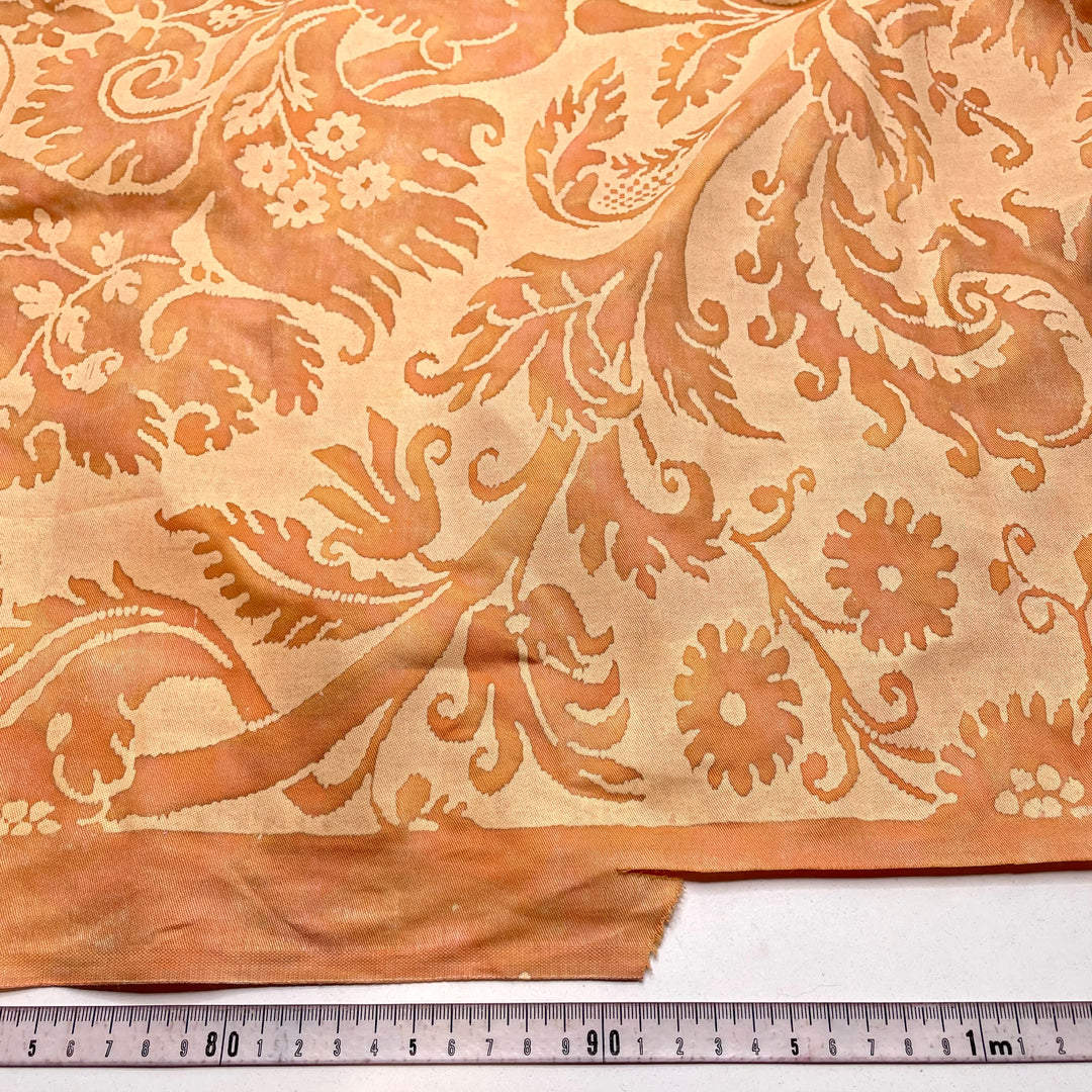 Apricot Marmalade - Cotton Woven - Orange Damask - 4.2M Bundle