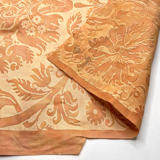 Apricot Marmalade - Cotton Woven - Orange Damask - 4.2M Bundle