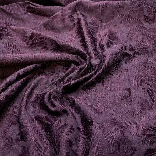 Fancy Festivities - Jacquard Poly Woven - Dark Purple Damask - 2.4M Bundle
