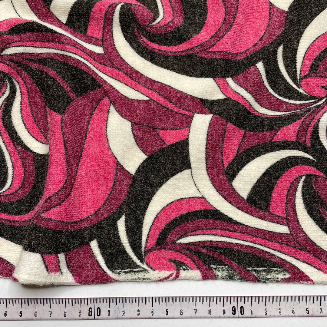 Dizzy From Spinning - Wool Blend Knit - Pink Multi Abstract - 1.2M Bundle