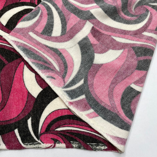 Dizzy From Spinning - Wool Blend Knit - Pink Multi Abstract - 1.2M Bundle