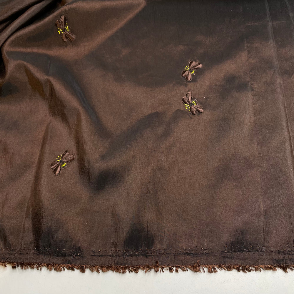 Bee Yourself - Embroidery Synthetic Woven - Brown - 3.2M Bundle