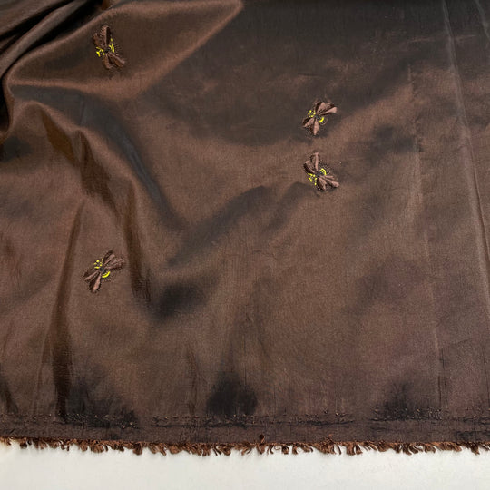 Bee Yourself - Embroidery Synthetic Woven - Brown - 3.2M Bundle