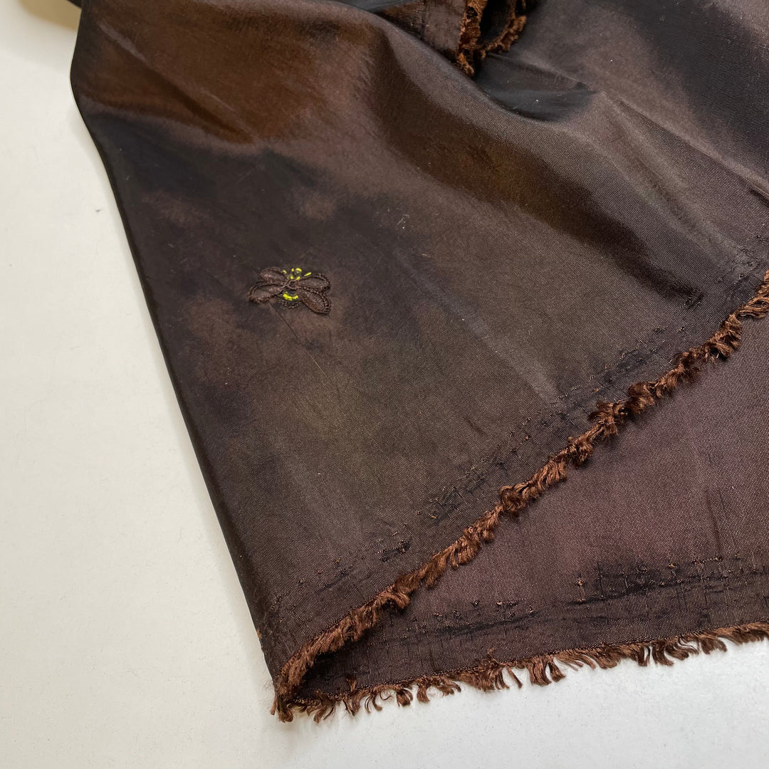Bee Yourself - Embroidery Synthetic Woven - Brown - 3.2M Bundle