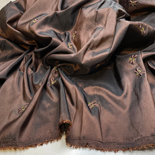 Bee Yourself - Embroidery Synthetic Woven - Brown - 3.2M Bundle
