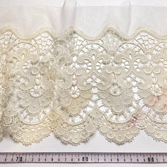 Sweet Lace Trim - Lace Synthetic Blend Woven - Cream - 6.3M Bundle
