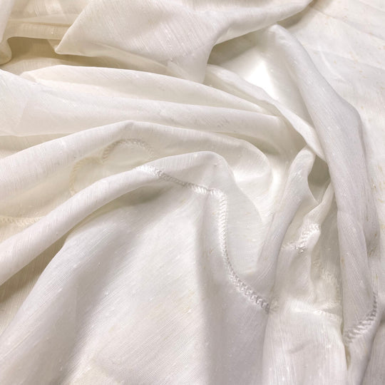 Queen Of Clubs - Embroidered Synthetic Woven - Cream - 3M Bundle