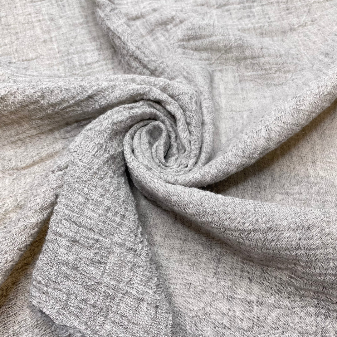 Eraser Crumbs - Double Gauze Cotton Woven - White/Grey - 3.3M Bundle