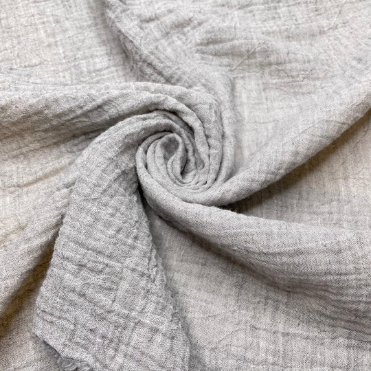 Eraser Crumbs - Double Gauze Cotton Woven - White/Grey - 3.3M Bundle