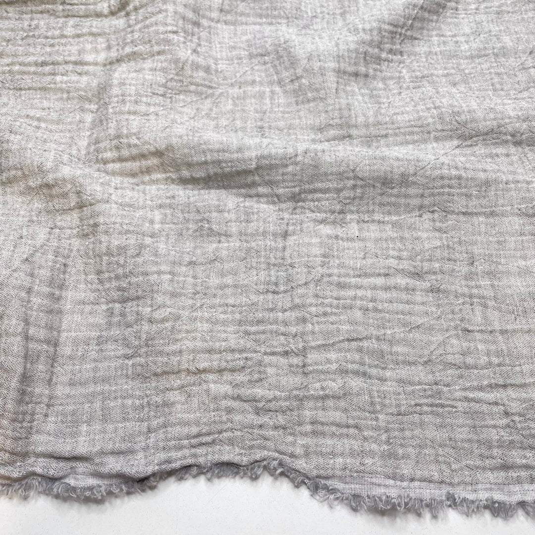 Eraser Crumbs - Double Gauze Cotton Woven - White/Grey - 3.3M Bundle
