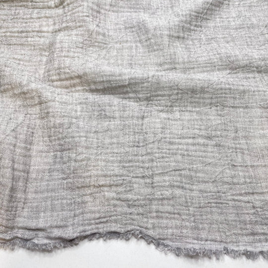 Eraser Crumbs - Double Gauze Cotton Woven - White/Grey - 3.3M Bundle