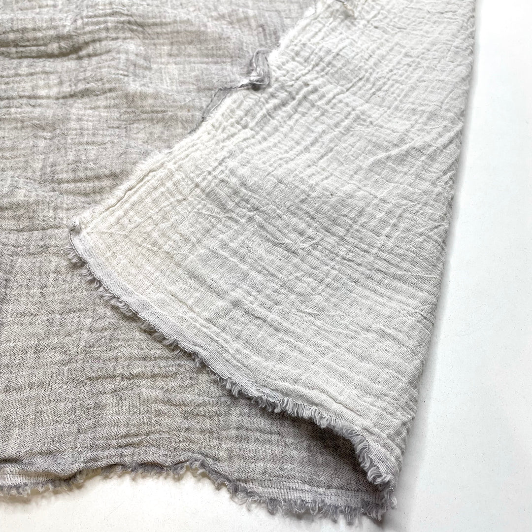 Eraser Crumbs - Double Gauze Cotton Woven - White/Grey - 3.3M Bundle
