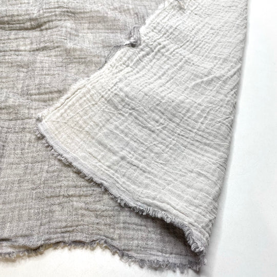 Eraser Crumbs - Double Gauze Cotton Woven - White/Grey - 3.3M Bundle