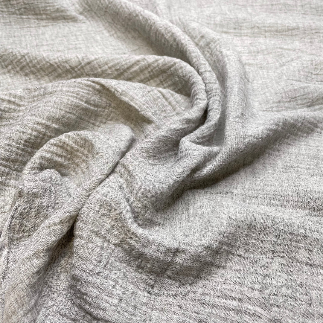 Eraser Crumbs - Double Gauze Cotton Woven - White/Grey - 3.3M Bundle