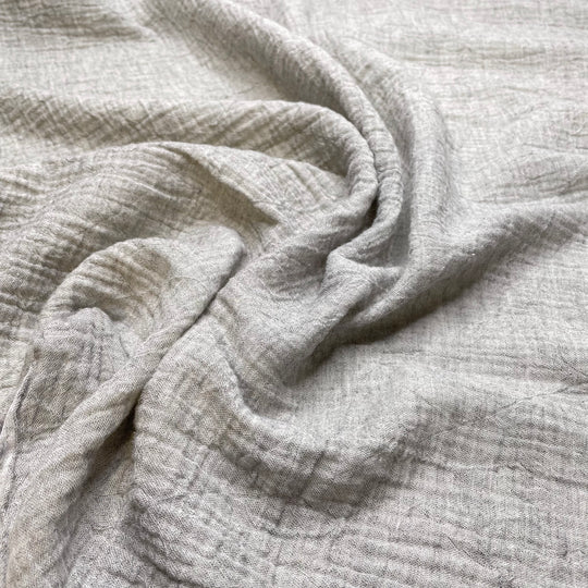 Eraser Crumbs - Double Gauze Cotton Woven - White/Grey - 3.3M Bundle