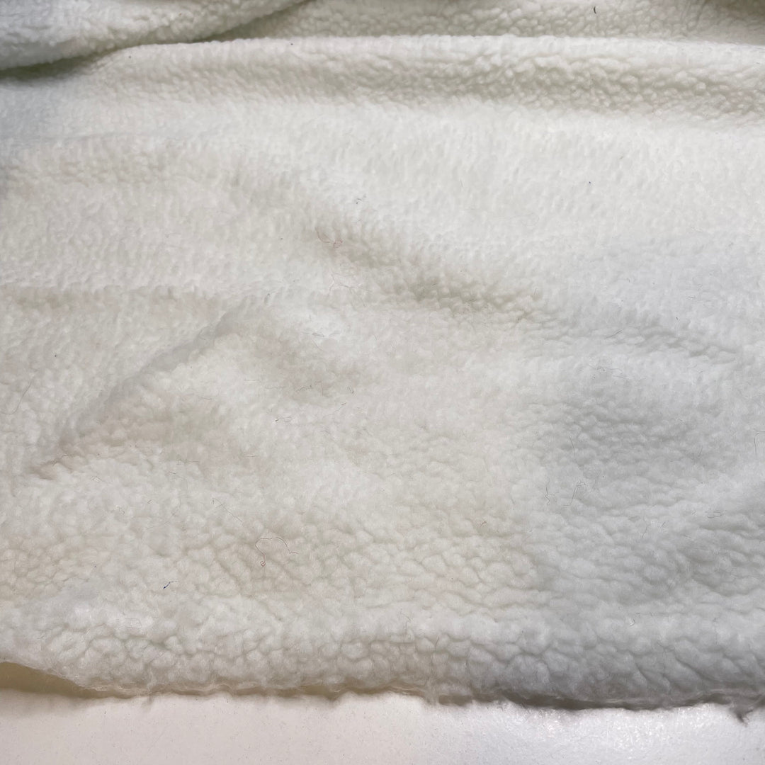 Lapped Seams - Faux Sherpa Synthetic Knit - White - 1.1M Bundle