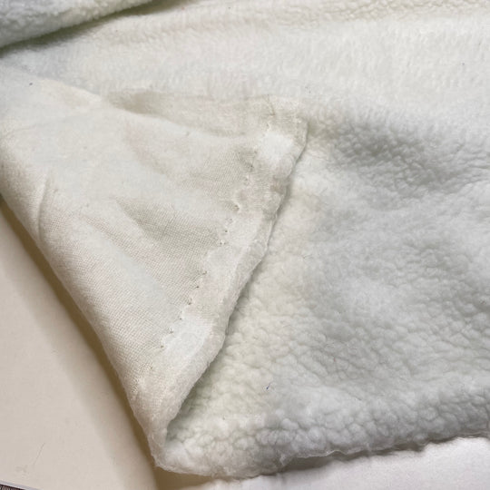 Lapped Seams - Faux Sherpa Synthetic Knit - White - 1.1M Bundle