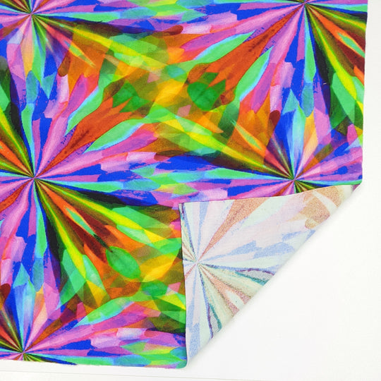 Kaleidoscope Trip - Poly Knit - Multi Abstract - 1.8M Bundle