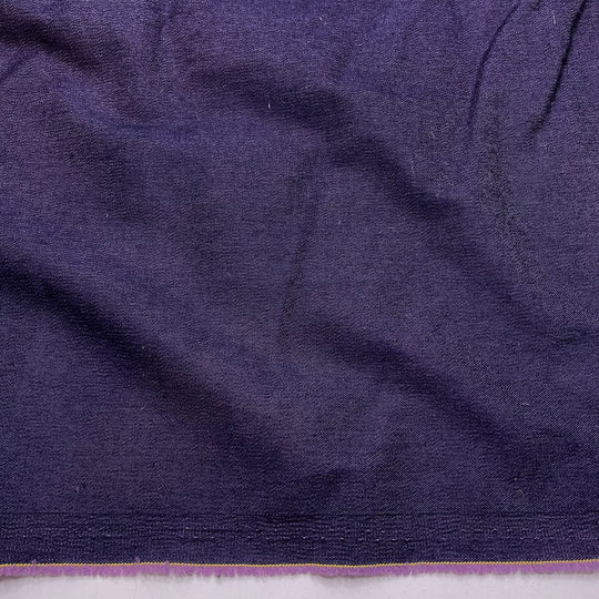 Contrasting Top Stitching - Denim Cotton/Spandex Woven - Dark Purple - 2.15M Bundle