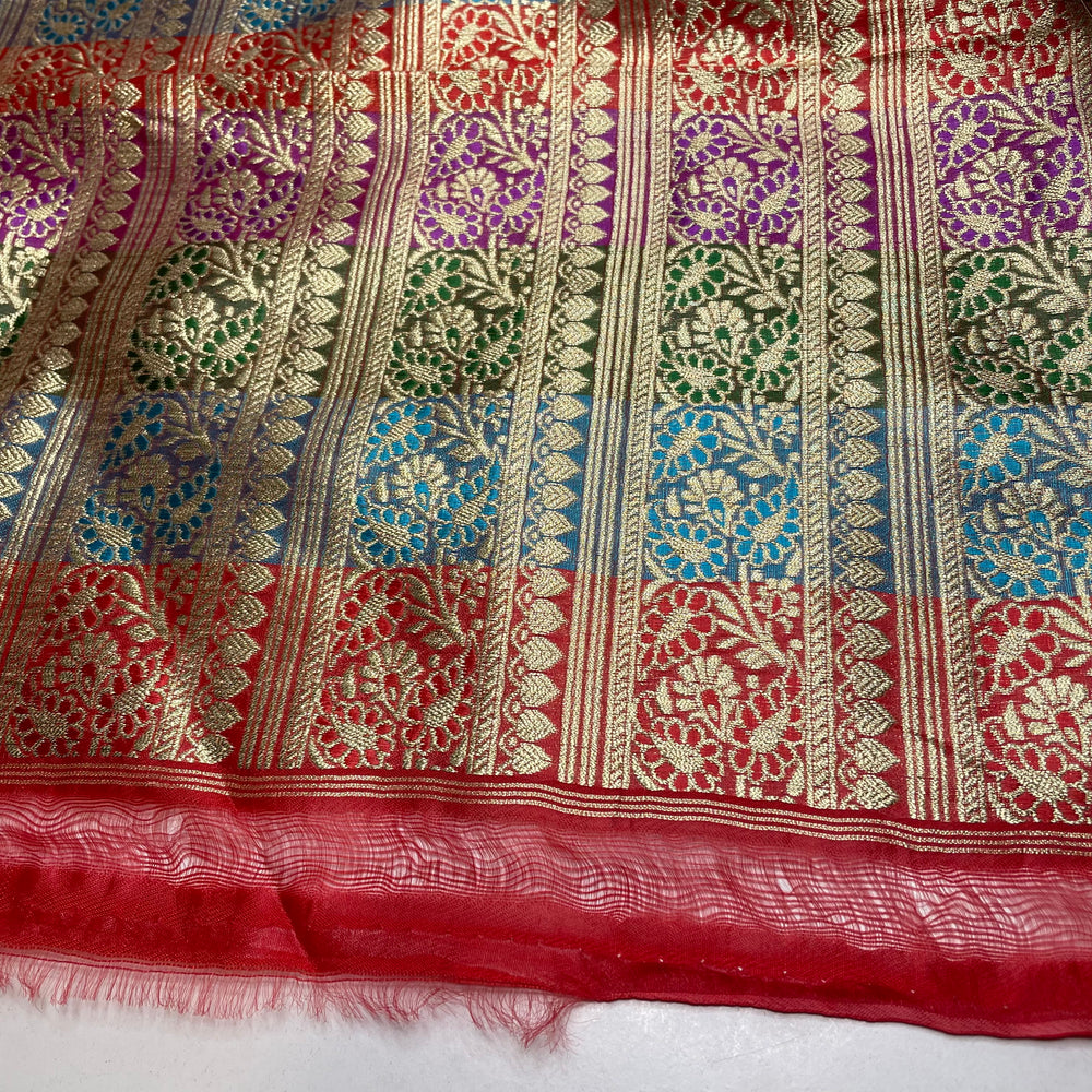 UB - Animal Magnetism - Jacquard Acrylic Woven - Gold Multi Floral - 0.6M Bundle