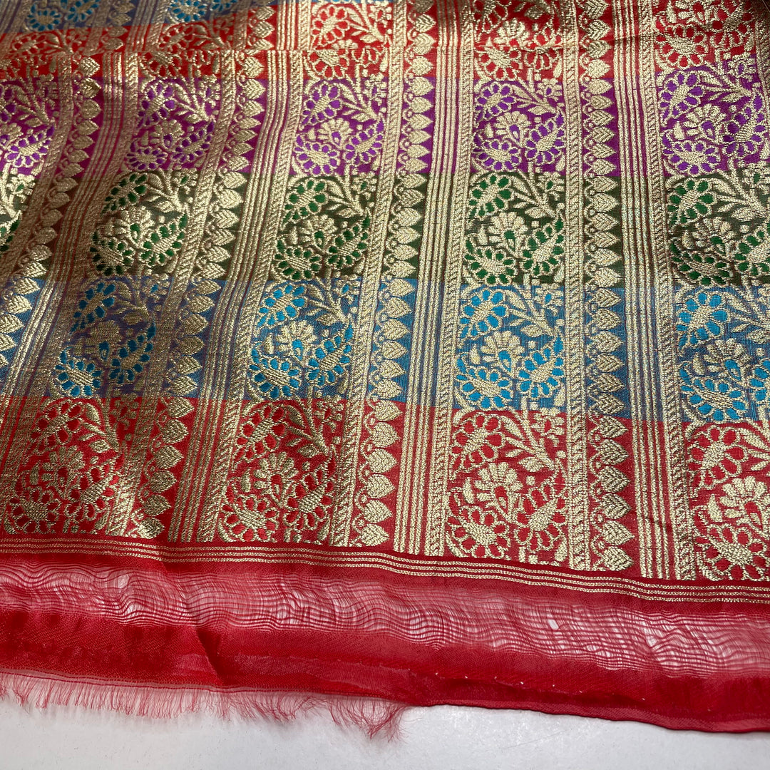 UB - Animal Magnetism - Jacquard Acrylic Woven - Gold Multi Floral - 0.6M Bundle