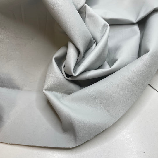 Vancouver Winter Sky - Waterproof Pleather Polyester Backing PU Knit - Light Grey/White - 2M Bundle