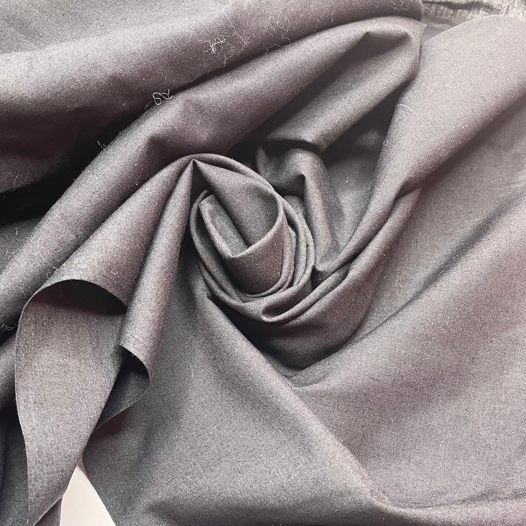 Line Up - Cotton Woven - Black - 2M Bundle