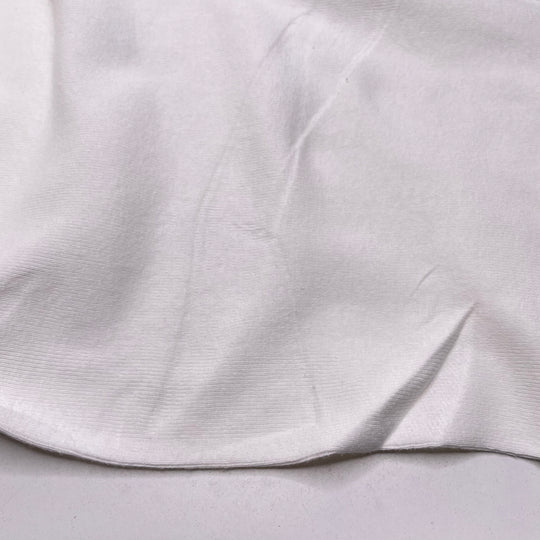 Spilled Milk - Tubular Rib Knit Cotton Blend Knit - White - Bundles