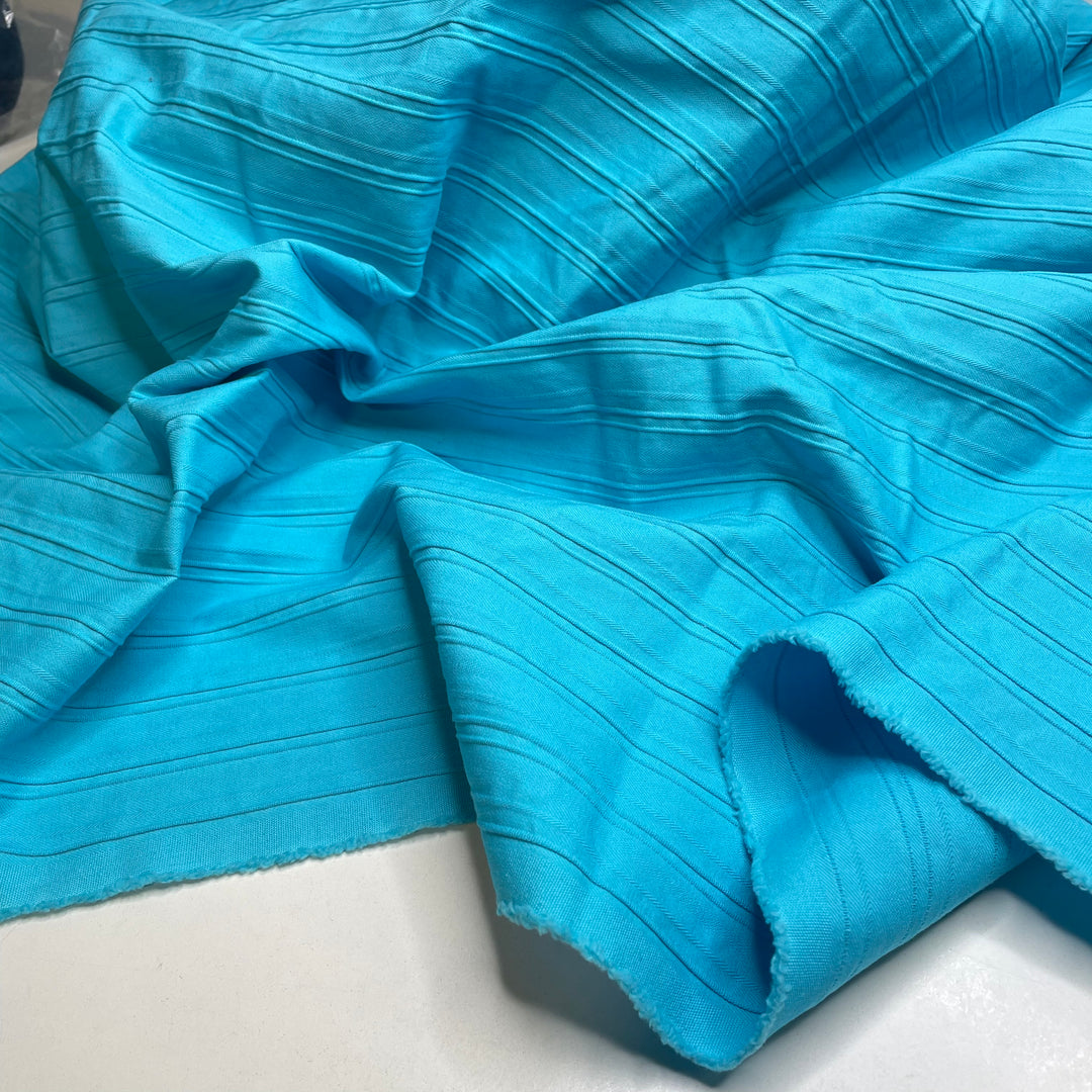 UB - Aqua Rain - Cotton Woven - Blue Stripes - 2.5M Bundle