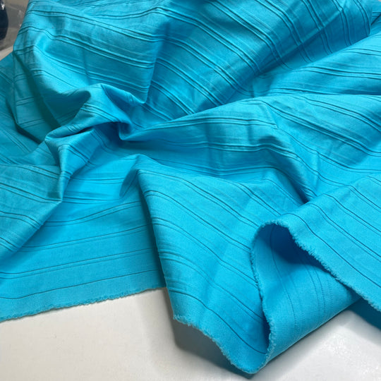 UB - Aqua Rain - Cotton Woven - Blue Stripes - 2.5M Bundle