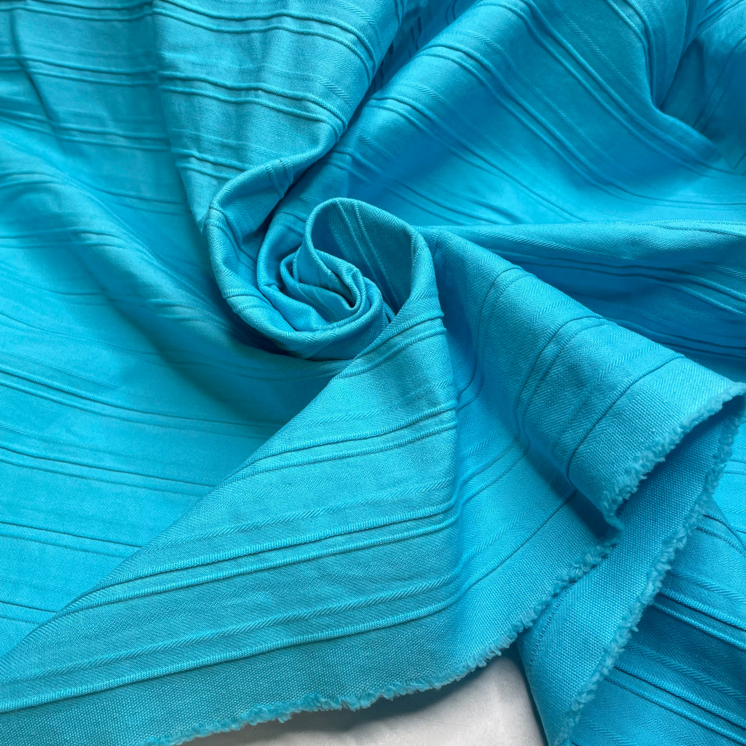 UB - Aqua Rain - Cotton Woven - Blue Stripes - 2.5M Bundle