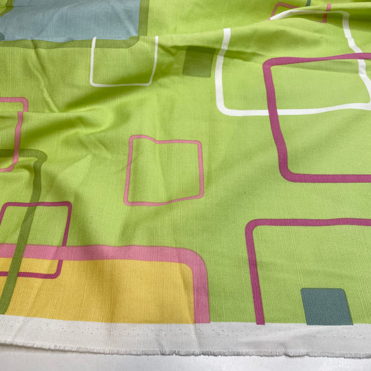 UB - Dont Be Square - Cotton Woven - Green Multi Geometric - 2.7M Bundle