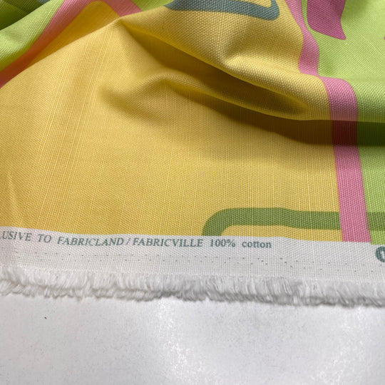 UB - Dont Be Square - Cotton Woven - Green Multi Geometric - 2.7M Bundle