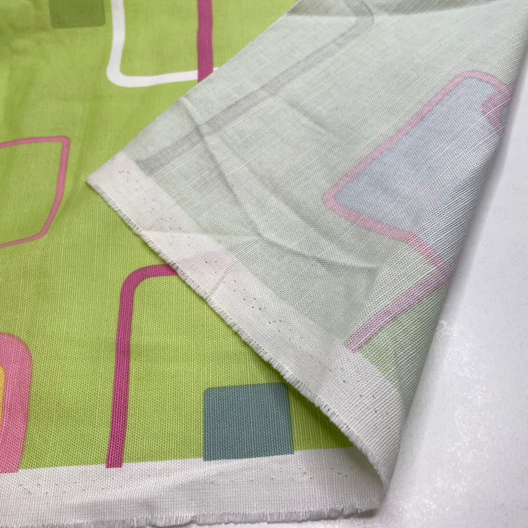 UB - Dont Be Square - Cotton Woven - Green Multi Geometric - 2.7M Bundle