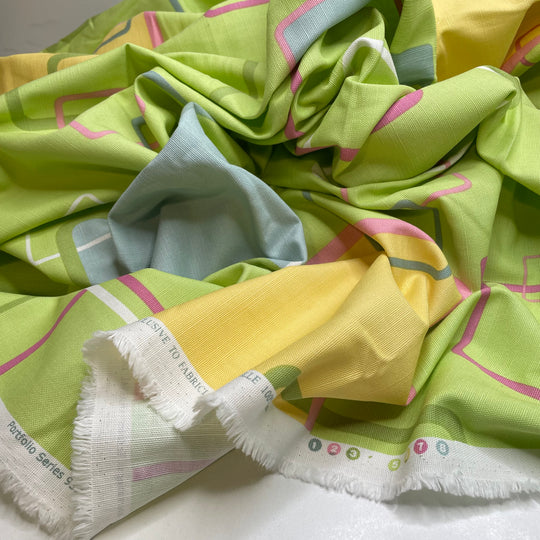 UB - Dont Be Square - Cotton Woven - Green Multi Geometric - 2.7M Bundle