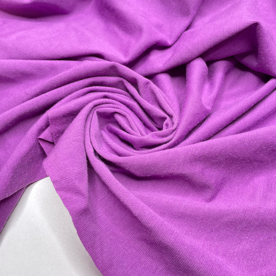 Flower Arranging - Jersey Polyester Blend Knit - Light Purple - 1.95M Bundle