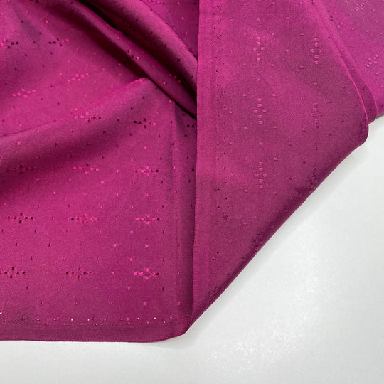 Analog - Satin Polyester Blend Woven - Burgundy Polka Dots - 4.4M Bundle