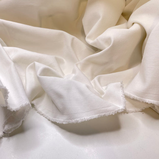 House Painter Overalls - Ribbed Texture Twill Weave Cotton Woven - White - 2.6M Bundle