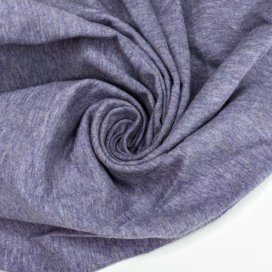 Taro Milk Powder - Jersey Cotton Knit - Grey/Purple - 1.1M Bundle