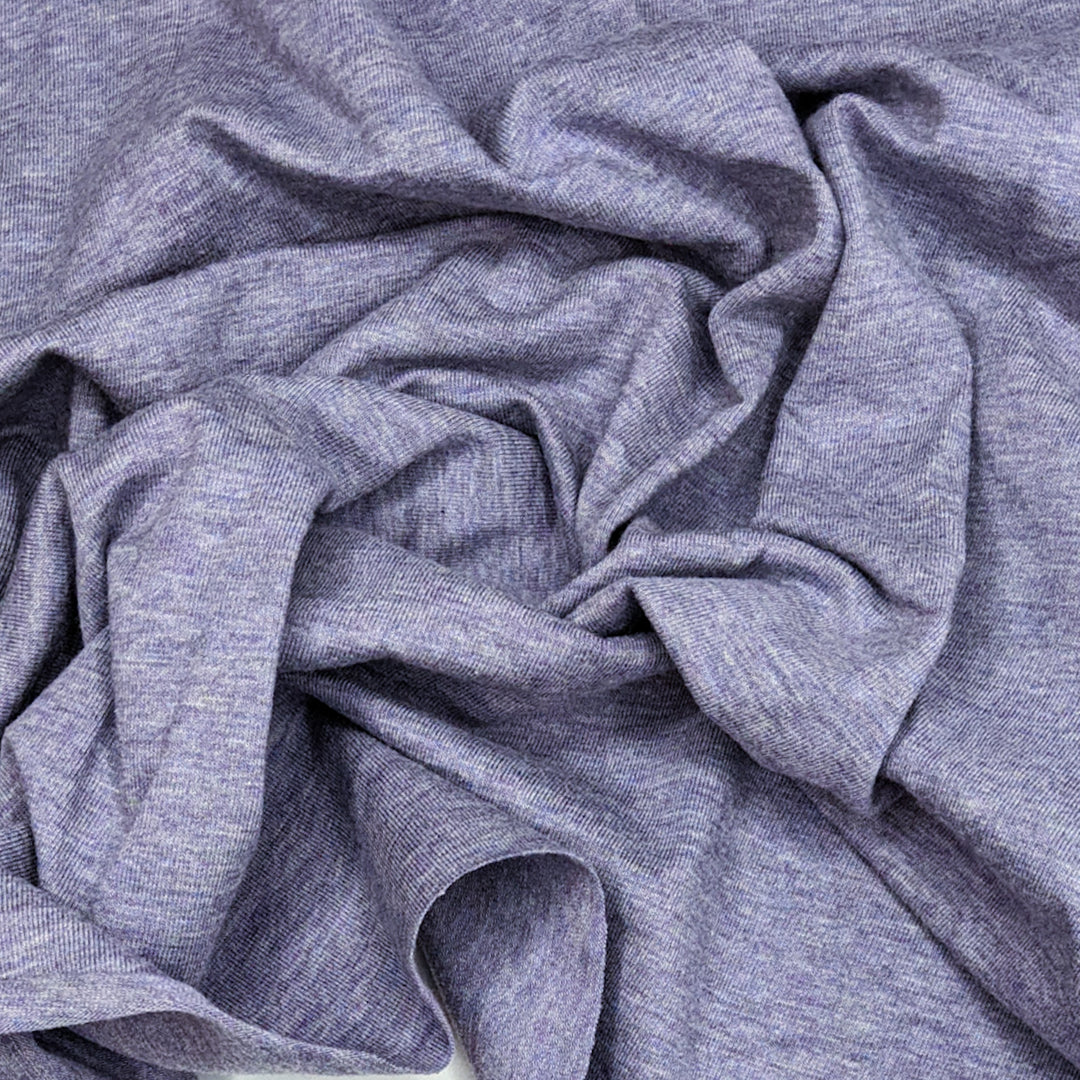 Taro Milk Powder - Jersey Cotton Knit - Grey/Purple - 1.1M Bundle