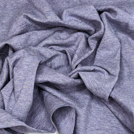 Taro Milk Powder - Jersey Cotton Knit - Grey/Purple - 1.1M Bundle