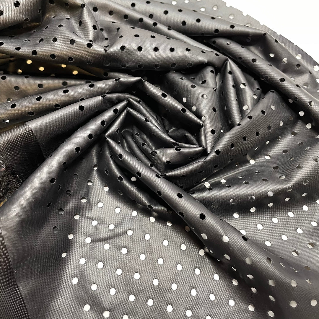 That Kind Of Party - Pleather Polyester Backing PU/Poly Knit - Black - 0.45M Bundle