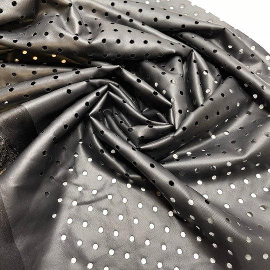 That Kind Of Party - Pleather Polyester Backing PU/Poly Knit - Black - 0.45M Bundle