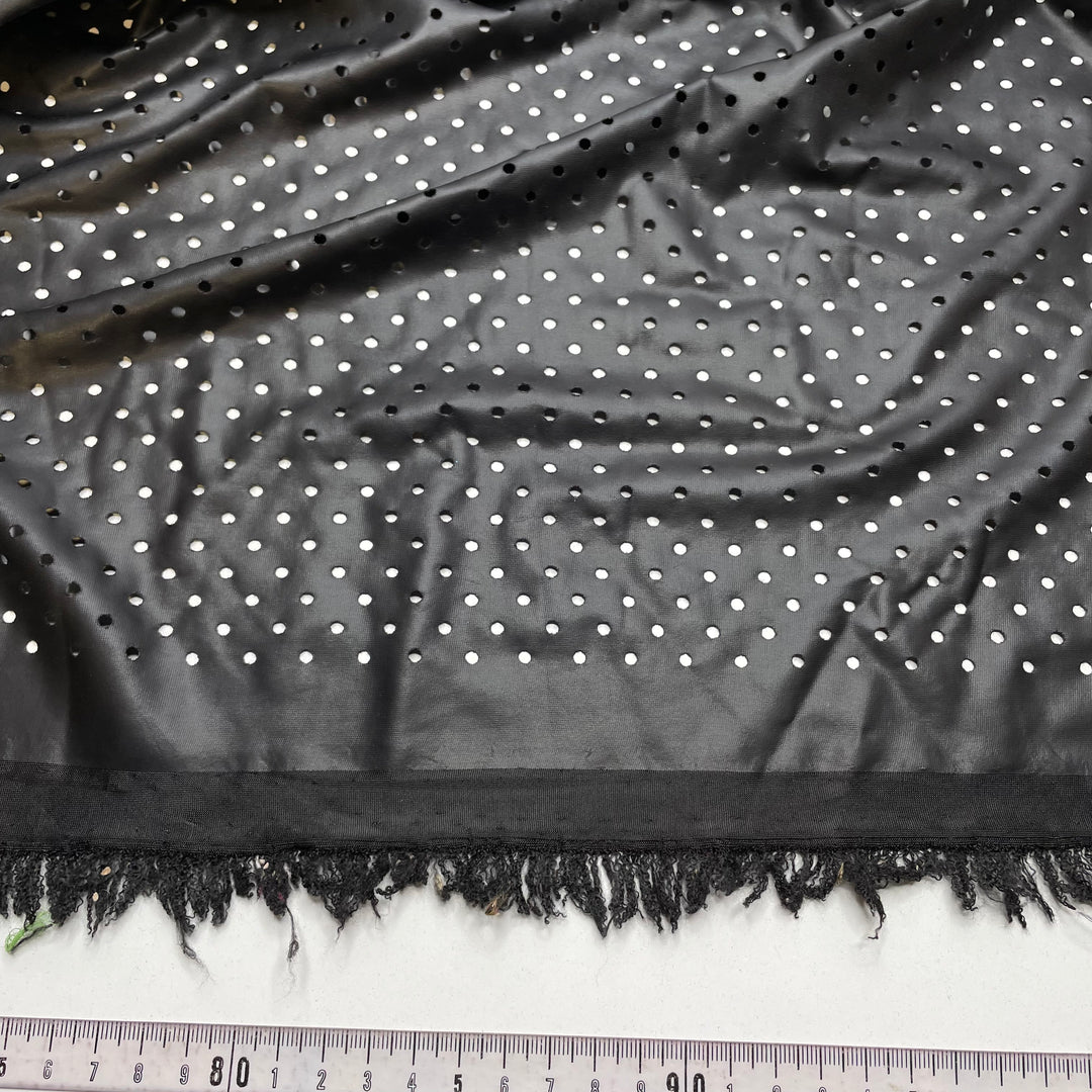 That Kind Of Party - Pleather Polyester Backing PU/Poly Knit - Black - 0.45M Bundle