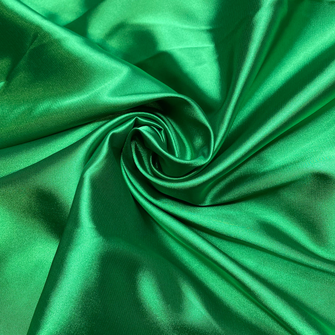 Luscious Palm Reflections - Satin Poly Woven - Green - 5M Bundle