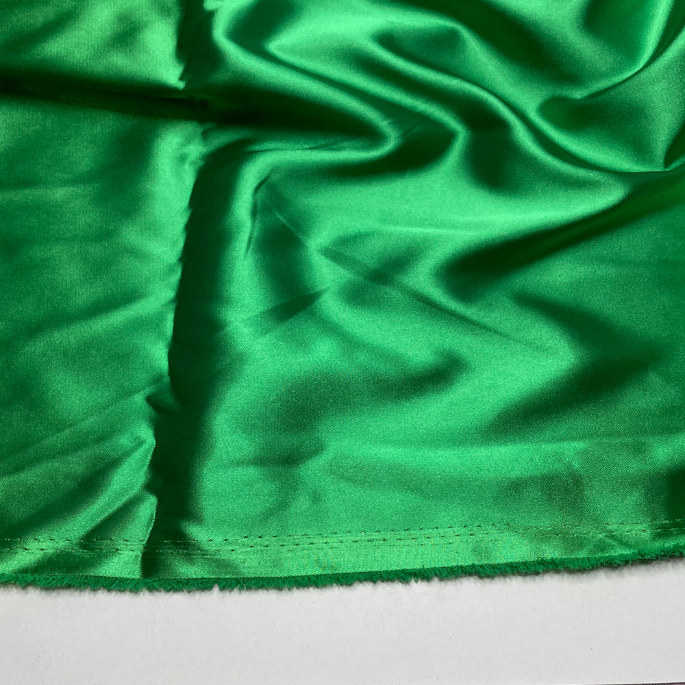 Luscious Palm Reflections - Satin Poly Woven - Green - 5M Bundle