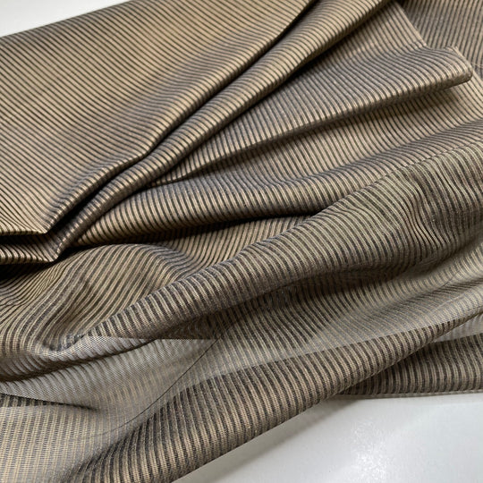 Versace Vibes - Poly Woven - Brown Pinstripe - Bundles